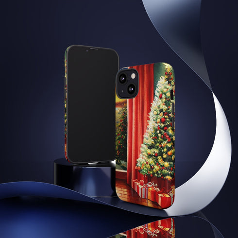 Christmas Tree in Cozy Holiday Home - Impact Resistant Phone Case